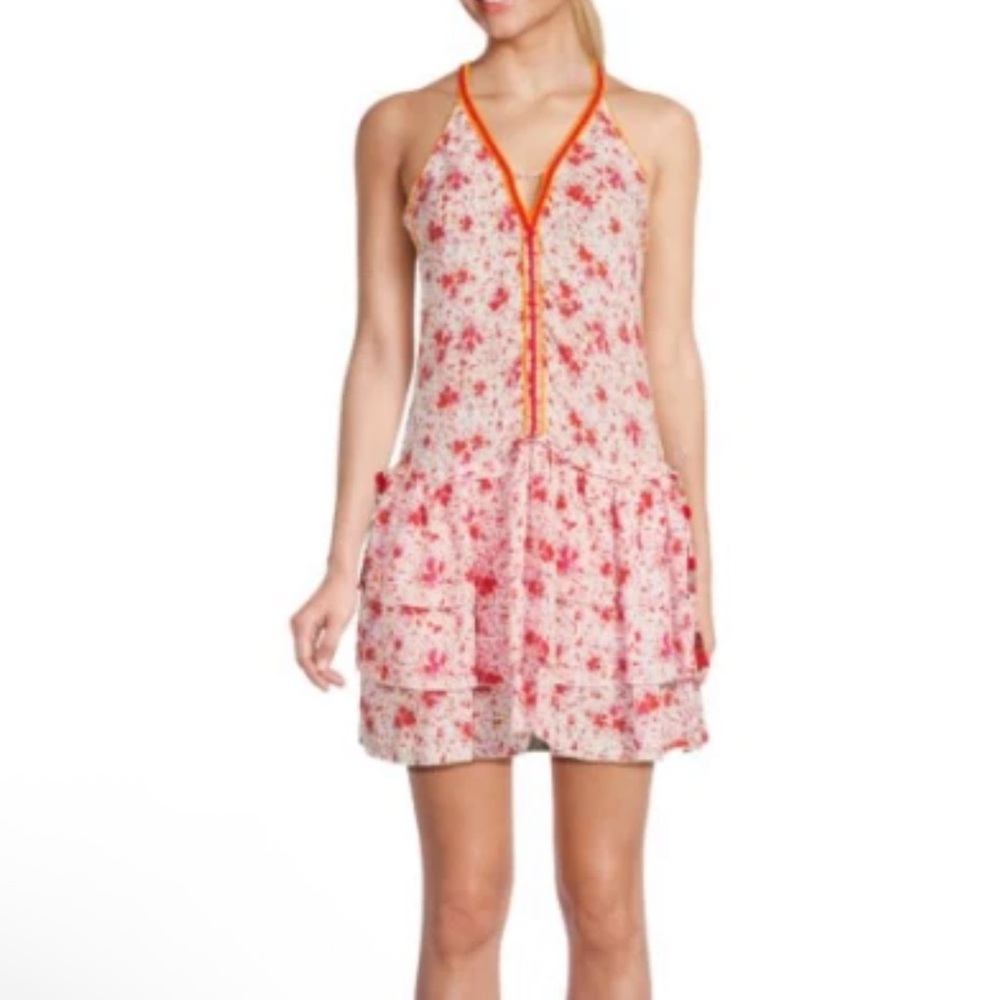 Poupette St. Barth Bety Floral Print Mini Dress NWOT
